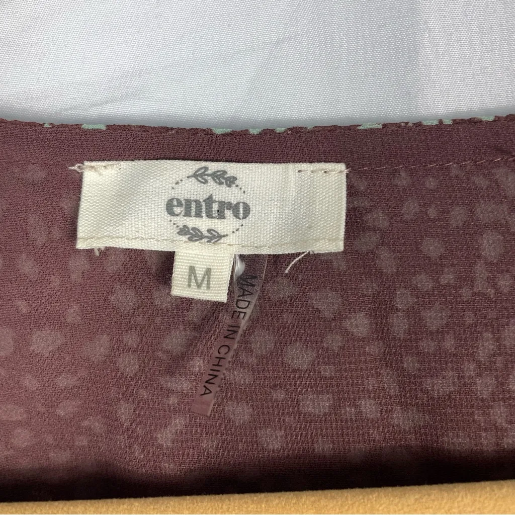 Entro Brown and White Polka Dot Blouse - Image 7