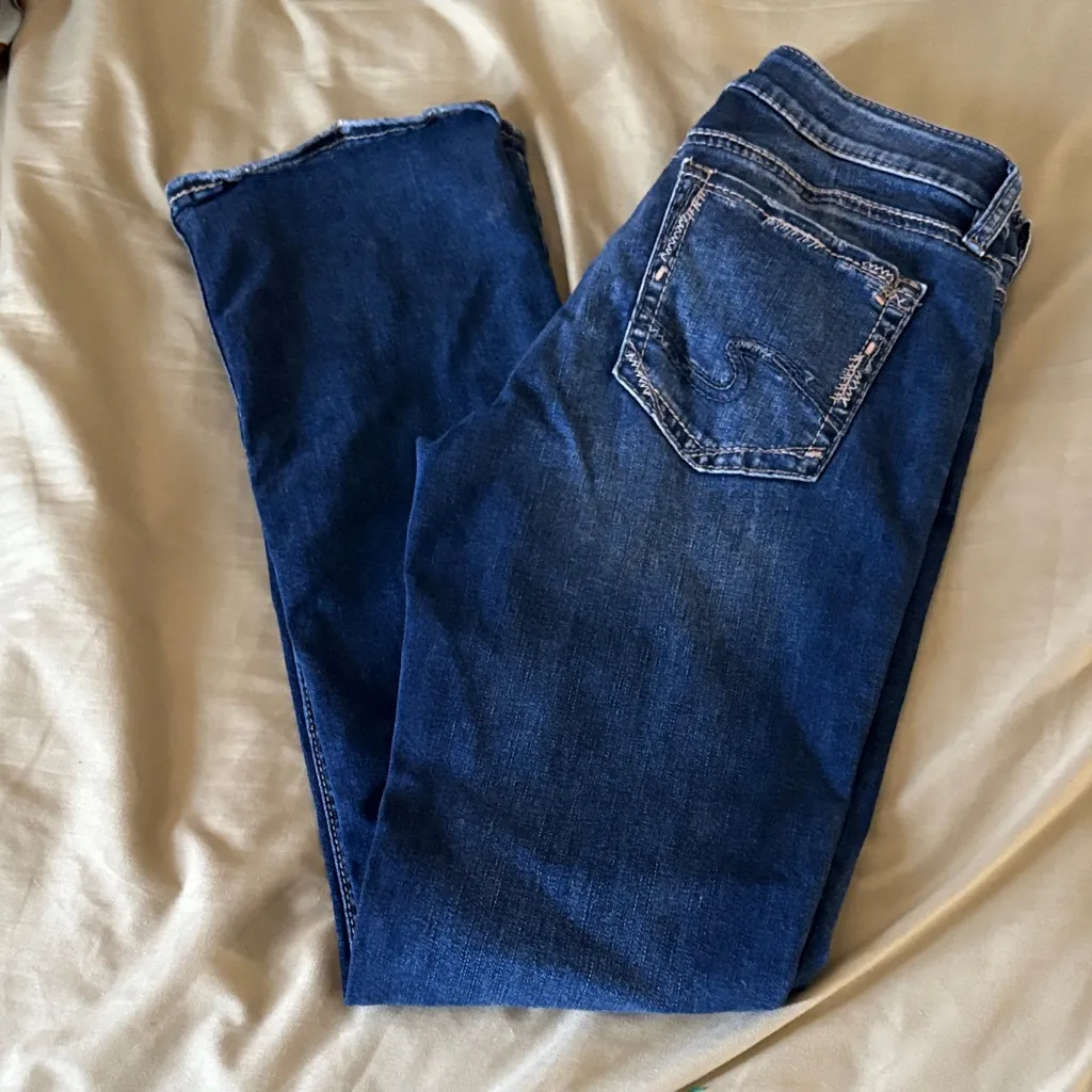 Silver Jeans Dark Blue Straight Leg Denim - Image 2