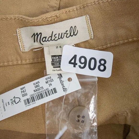 NEW Madewell‎ The Perfect Vintage Wide-Leg Pant, 24 - Image 12