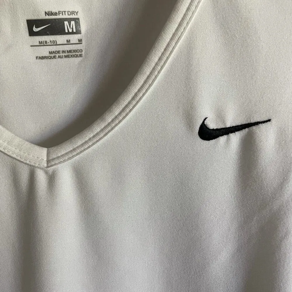 Nike Ladies Fit Dry white Training Tank Top size M - Image 4
