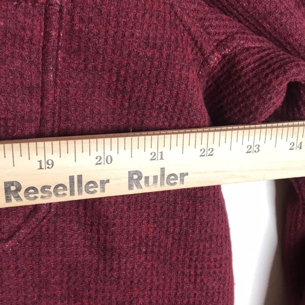 L.L. Bean snap button long sleeve fleece cozy sweater size XL reg - Image 6