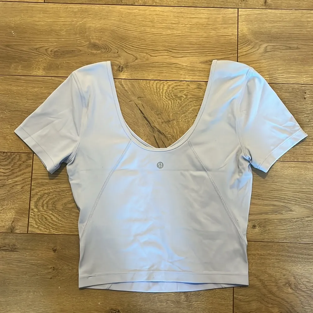 Align™ 💜🤍 T-Shirt In Pastel Blue Size 4 Tee Shirt $78 - Image 5