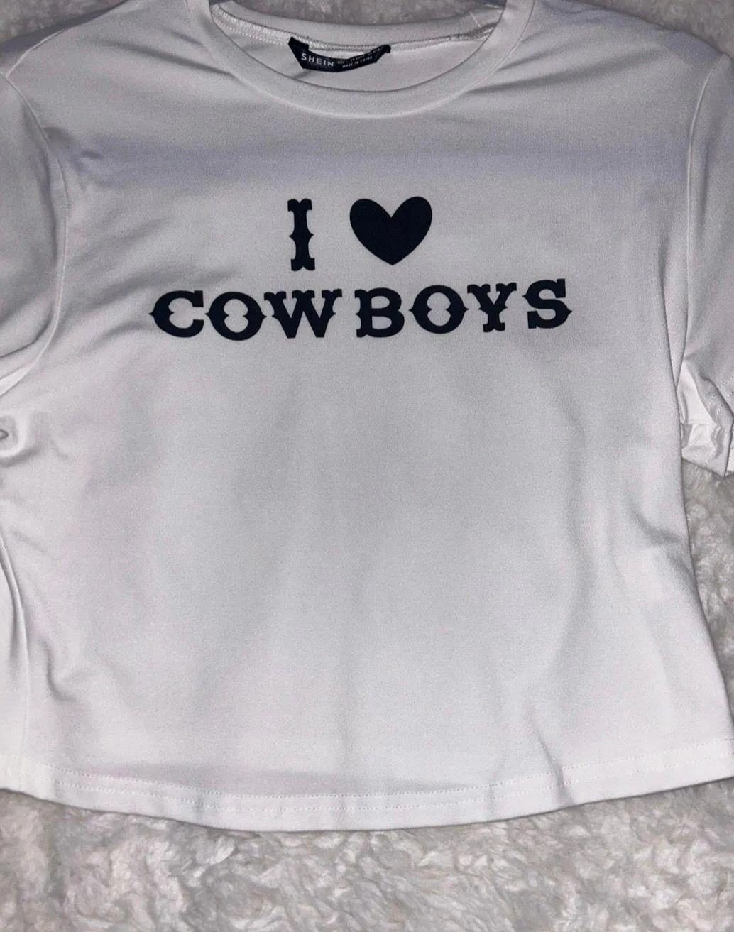 I heart cowboy White Tee Size L - Image 2