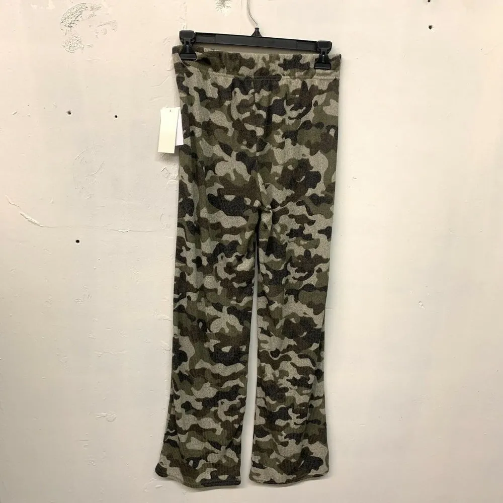 ROW A Womens Multicolor Camo Wide Leg Lounge Pants - Image 3
