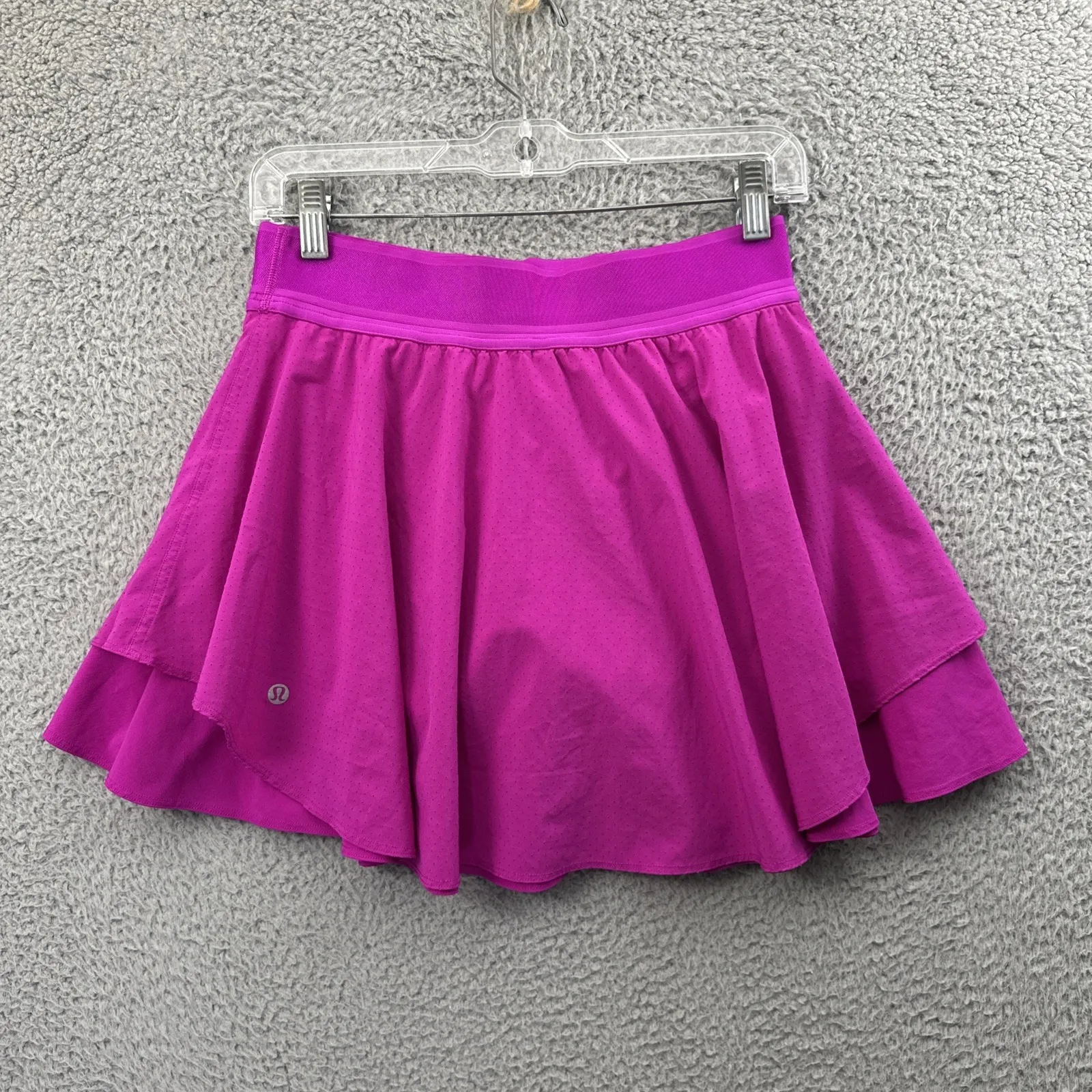 Lululemon Court Rival Perforated High Rise Skirt Skort Purple Highlight Women 6 - Image 2