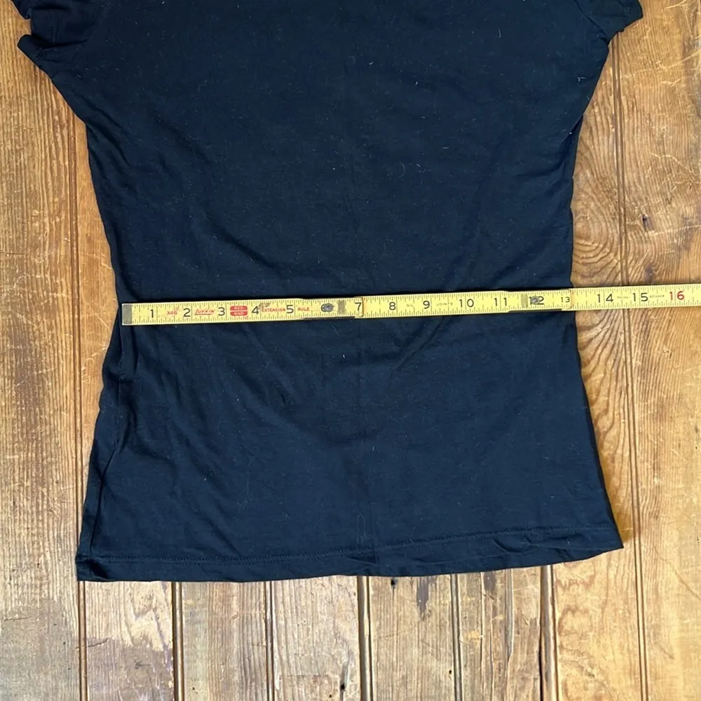 Women’s Armani Exchange Black Fitted Graphic Short Sleeve Tee eagle size small - Image 5