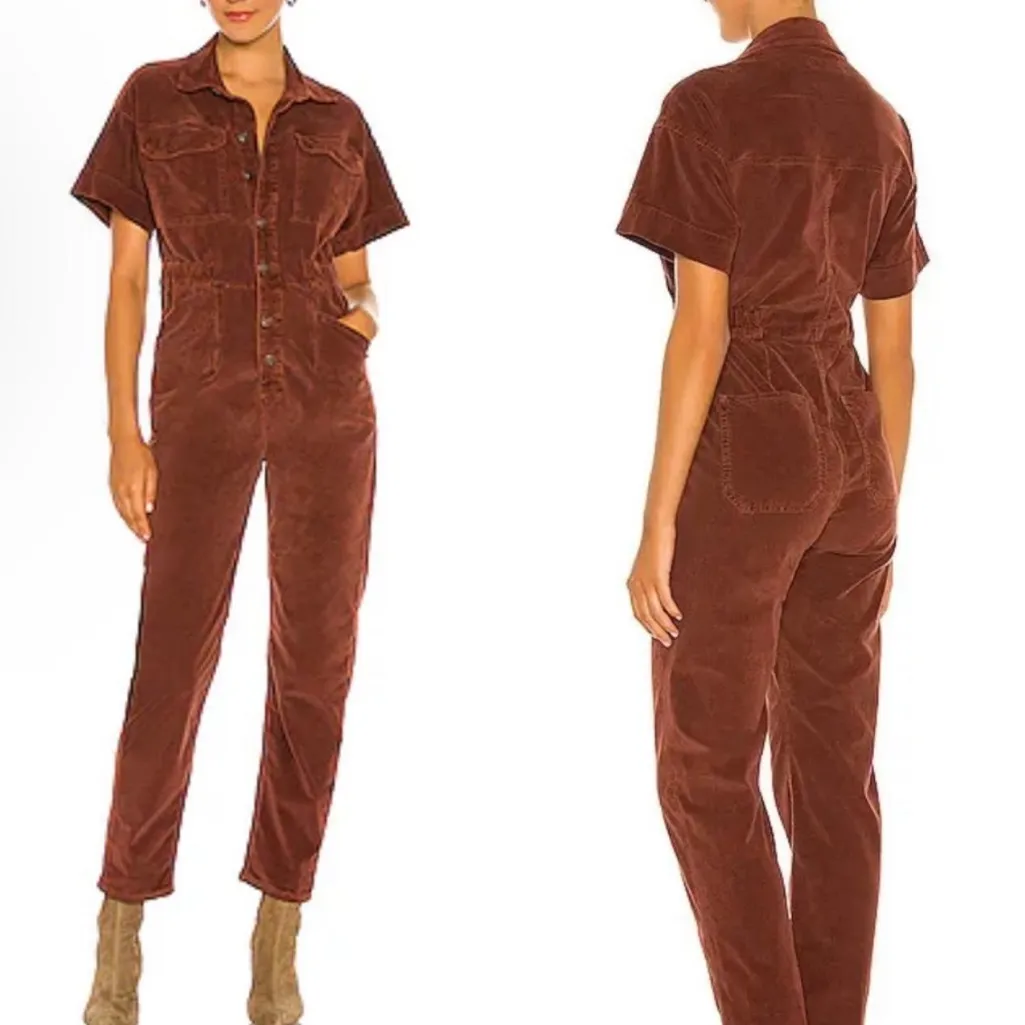 We The Free Marci Corduroy Jumpsuit Brown Gingerbread Jumpsuit Women’s Size XS - Image 2