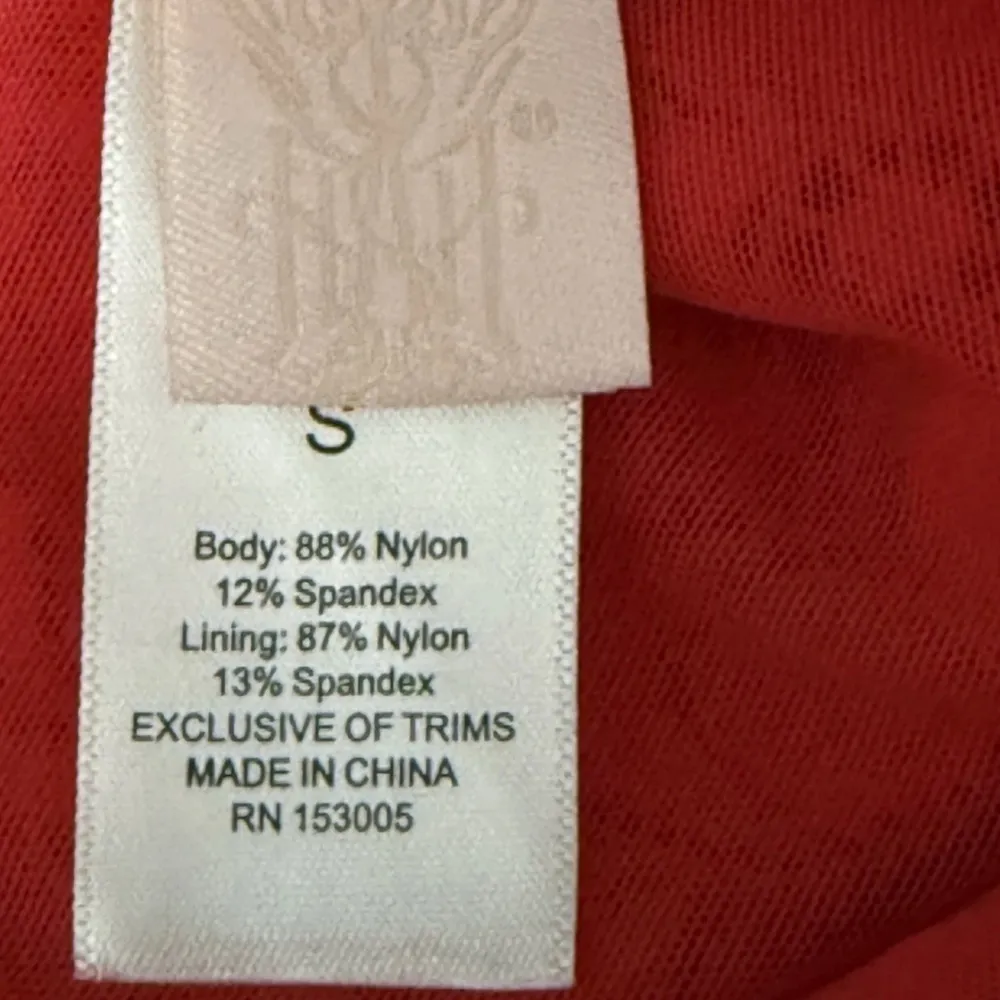 Chic Red Lace Dress we are HAH tight squishy lace bodycon dress small - Image 3