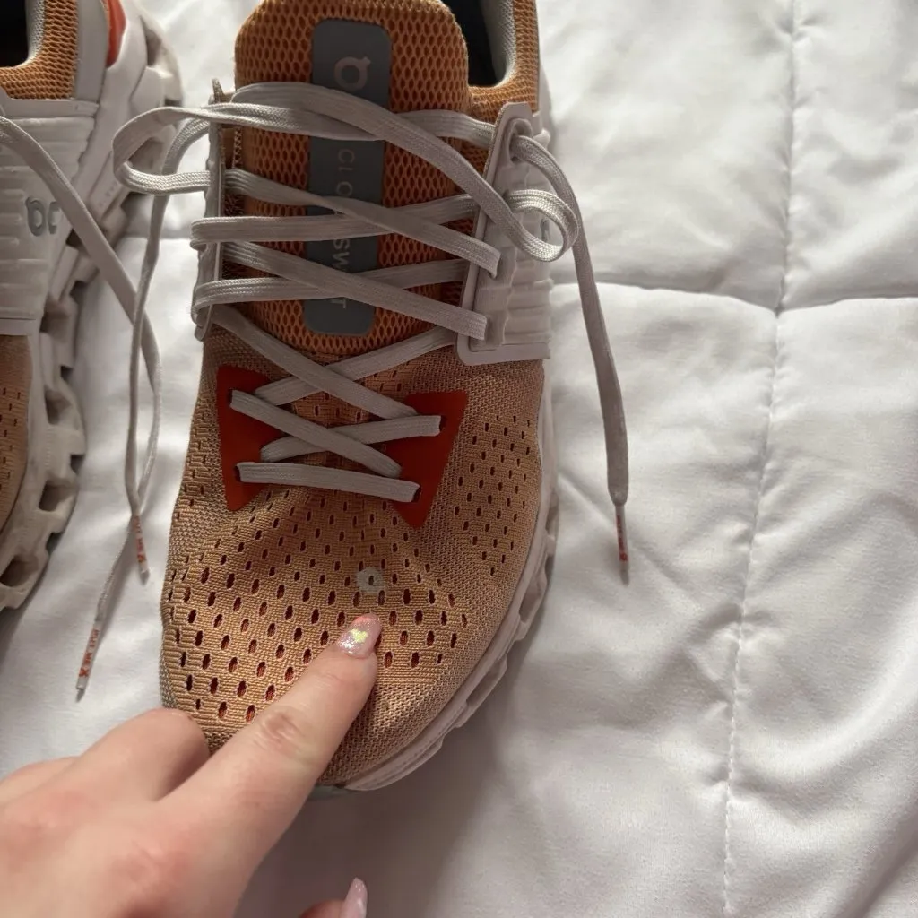 ON Womens US Size W9.5 Cloudswift Running Shoe Copper Frost Ladies Orange - Image 2