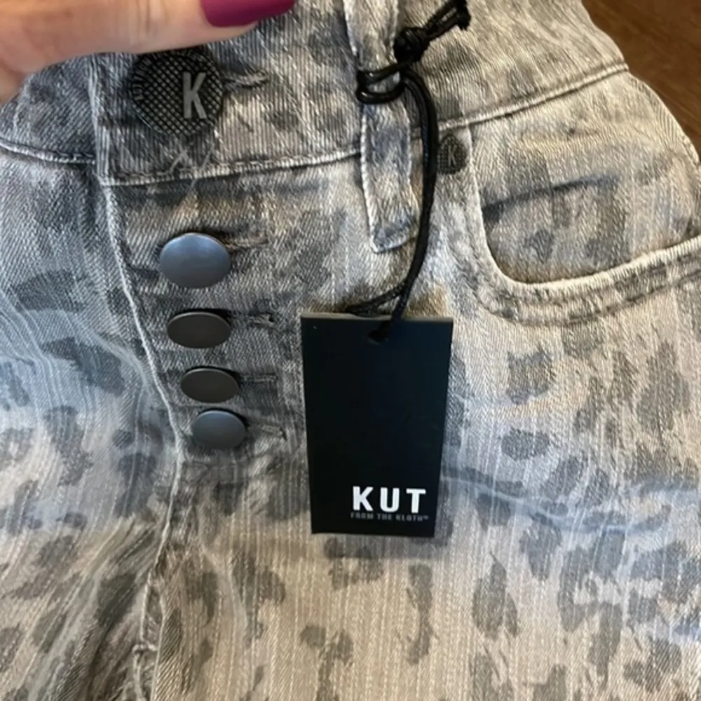 NEW Kut From The Kloth Skinny Leopard Grey Cheetah - Image 55