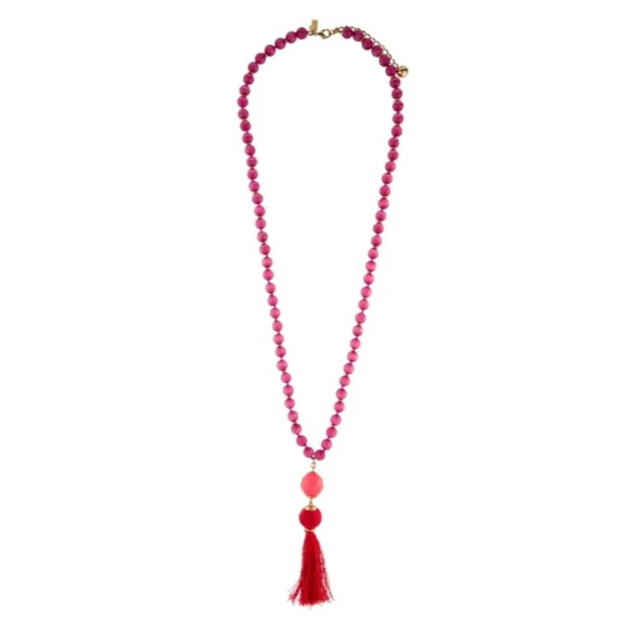 NWT Kate Spade The Swing Things Tassel Pink Necklace - Image 2