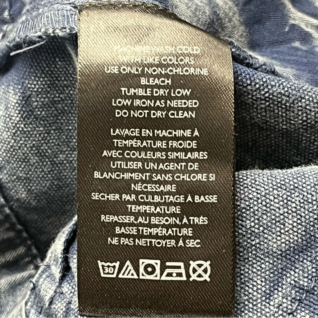 We The Free People Supersonic Slim Cropped Pants Utility Womens Blue Size 8 NEW‎ - Image 6