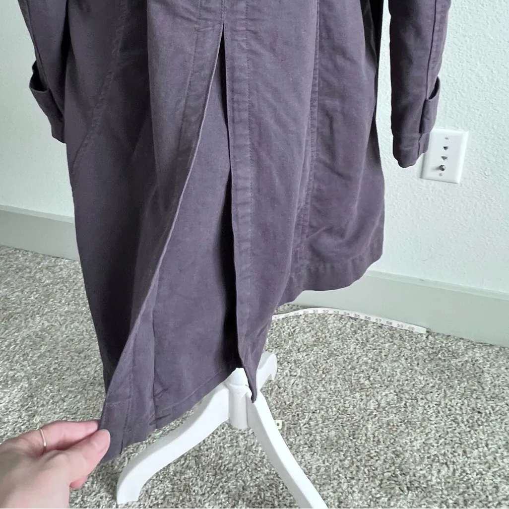 Comptoir Des Cotonniers women’s Purple Trench Coat with warm layer small $650 Size XS - Image 10