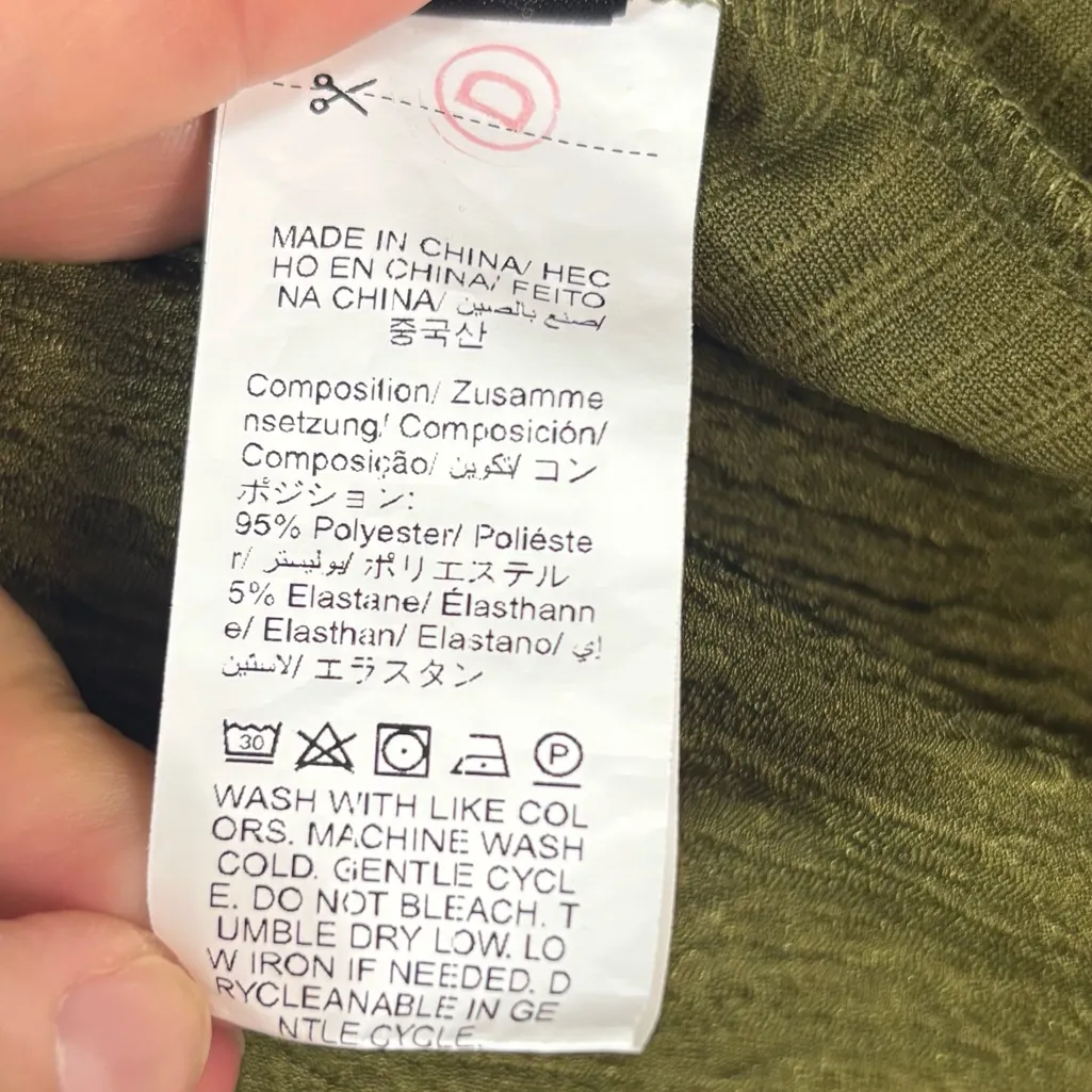 Romwe Crop Cami 2XL OIive Green Lace Trim Fairycore Festival Whimsigoth Y2K - Image 9