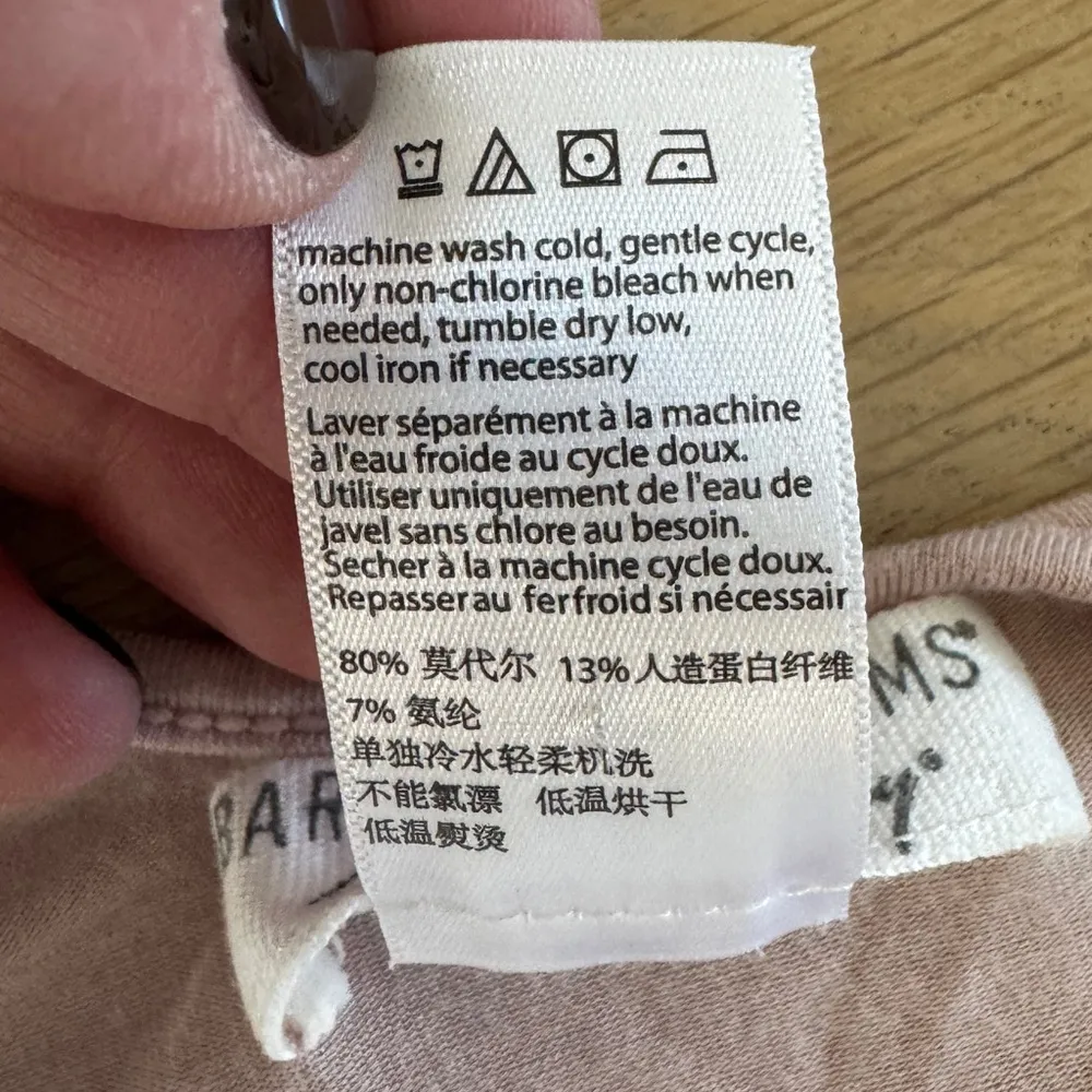 Barefoot Dreams Luxe Milk Jersey Caftan faded rose one size - Image 6