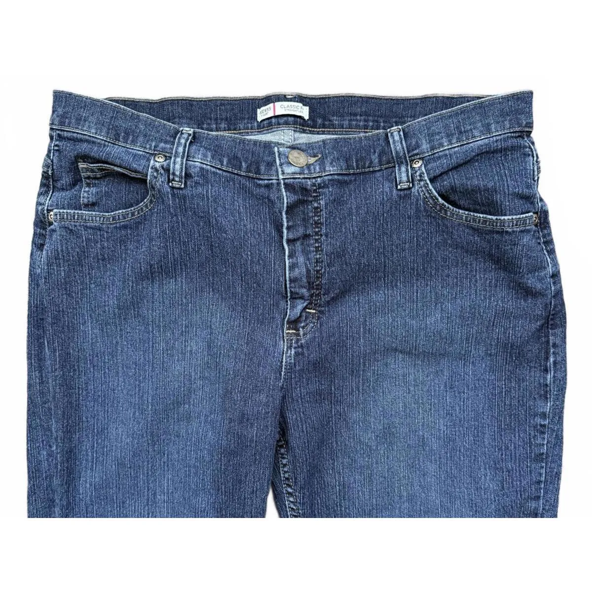 Riders by Lee Women's Denim Jeans Size 18P Petite Classic Fit Straight Leg Blue - Image 4