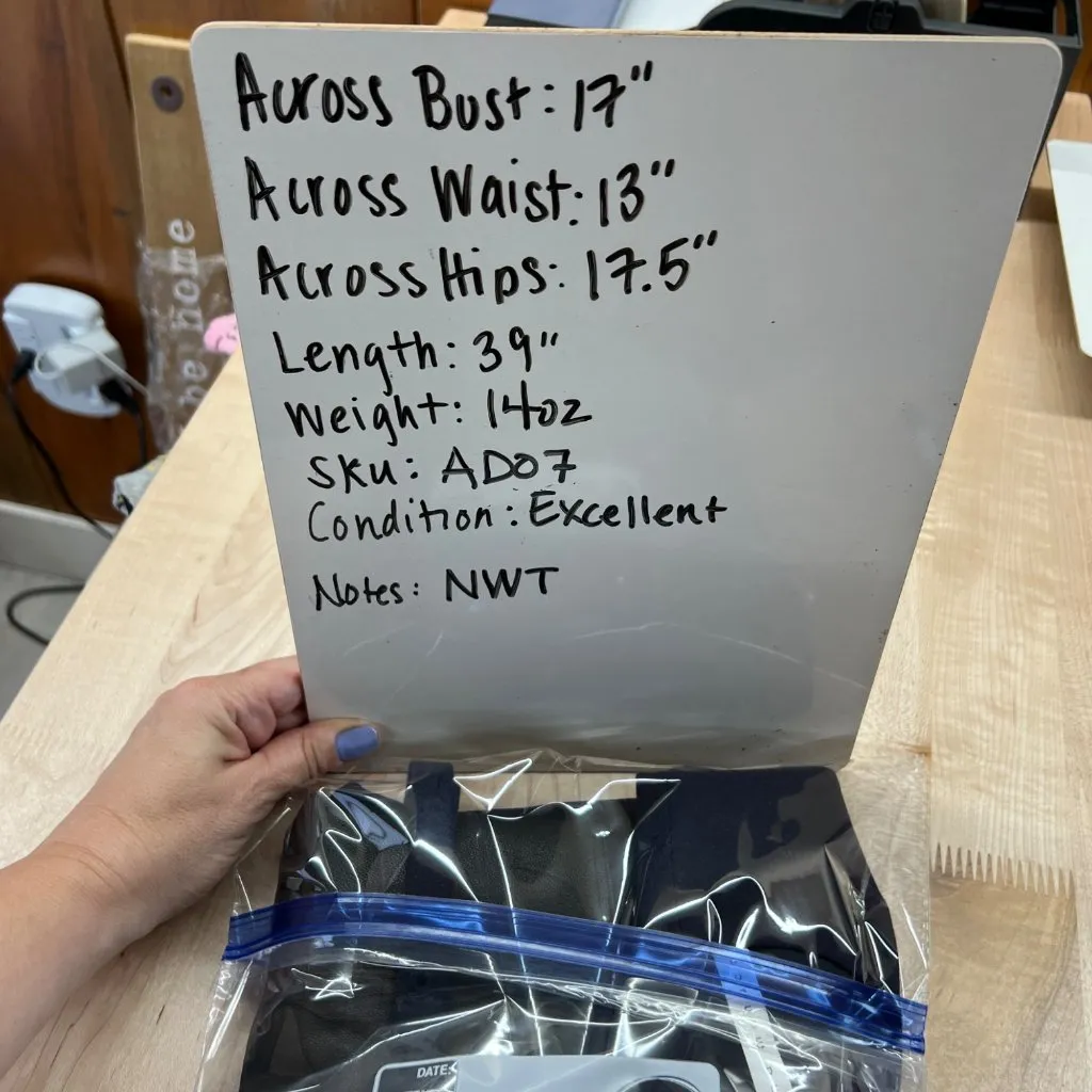 Susana Monaco Wool Blend Belted Navy Blue Leather Panel Dress Size 4 NWT - Image 12