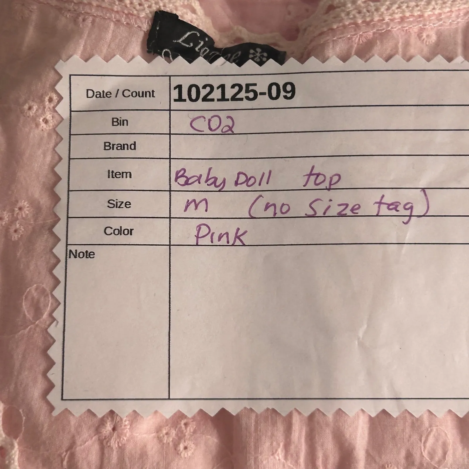 Babydoll Top Pink Medium - Image 9