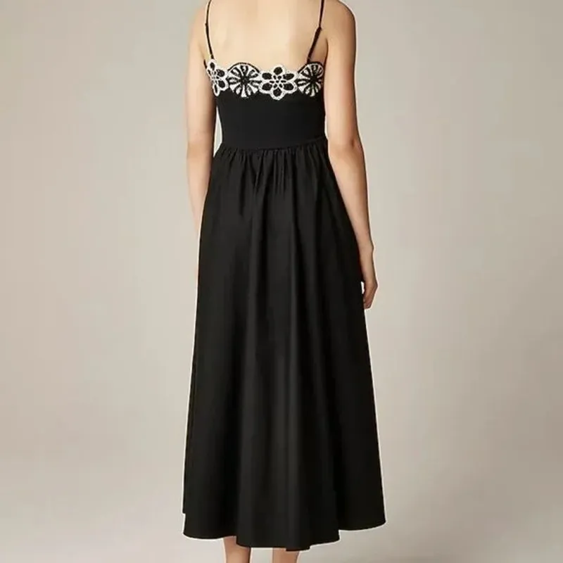 J.Crew Crochet mixy dress Black Size XXS NWT Modern Boho Minimal Capsule Beach - Image 3