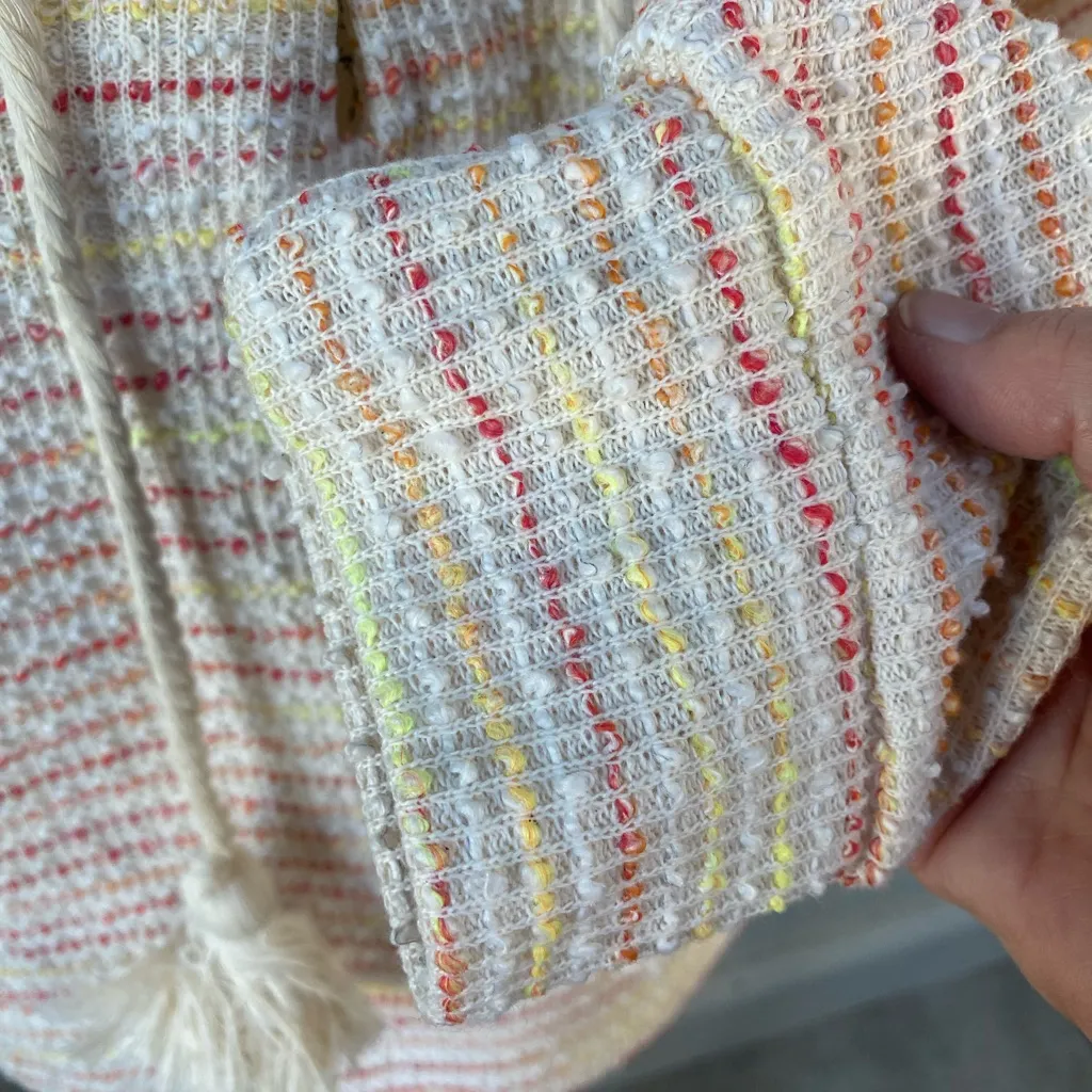 Something Navy  textured cropped hoodie,‎ size medium - Image 6