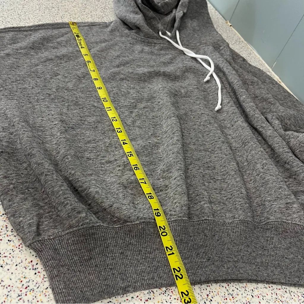 NWT POLO Ralph Lauren Cropped Hoodie Sweatshirt Gray Cotton Blend Women’s Size S - Image 8