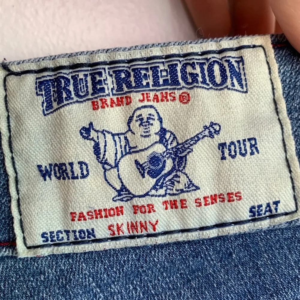 True Religion Medium Wash Skinny Jeans - Image 4