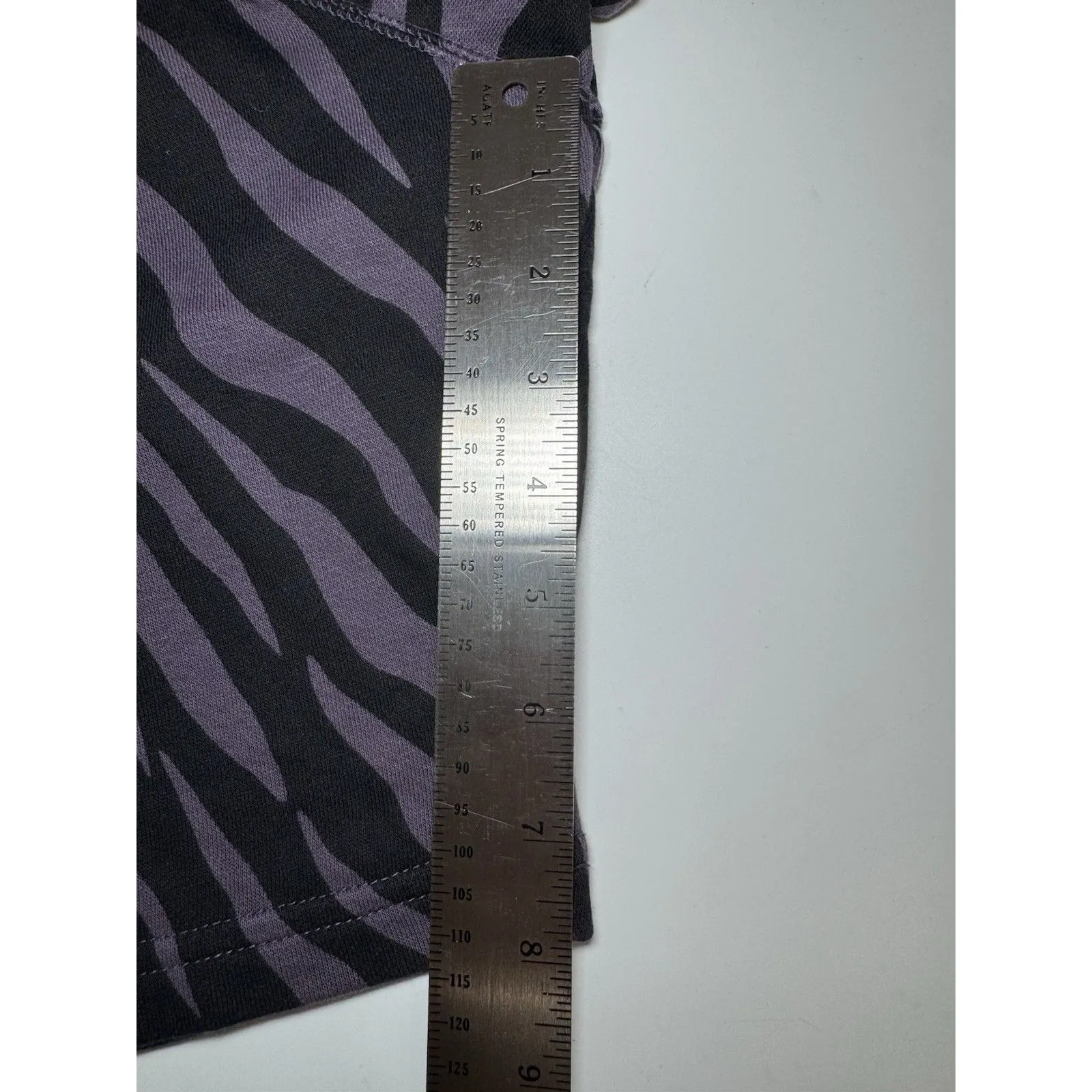 Nike Women's Sports Icon Clash Animal Print Crewneck Sweatshirt LARGE PURPLE-BLK - Image 11