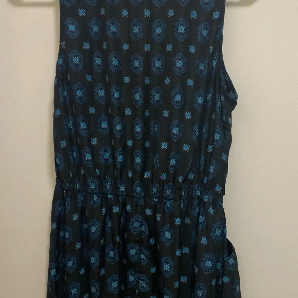 Cotton On Juniors Dress Tank Top Style M Medium Black & Blue Knee Length Midi - Image 5