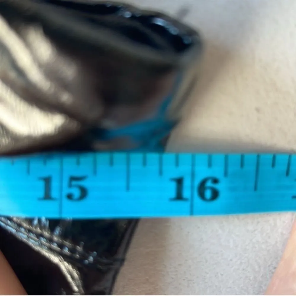 I.AM.GIA Crop Isla Top Faux Leather Black Top Medium - Image 10