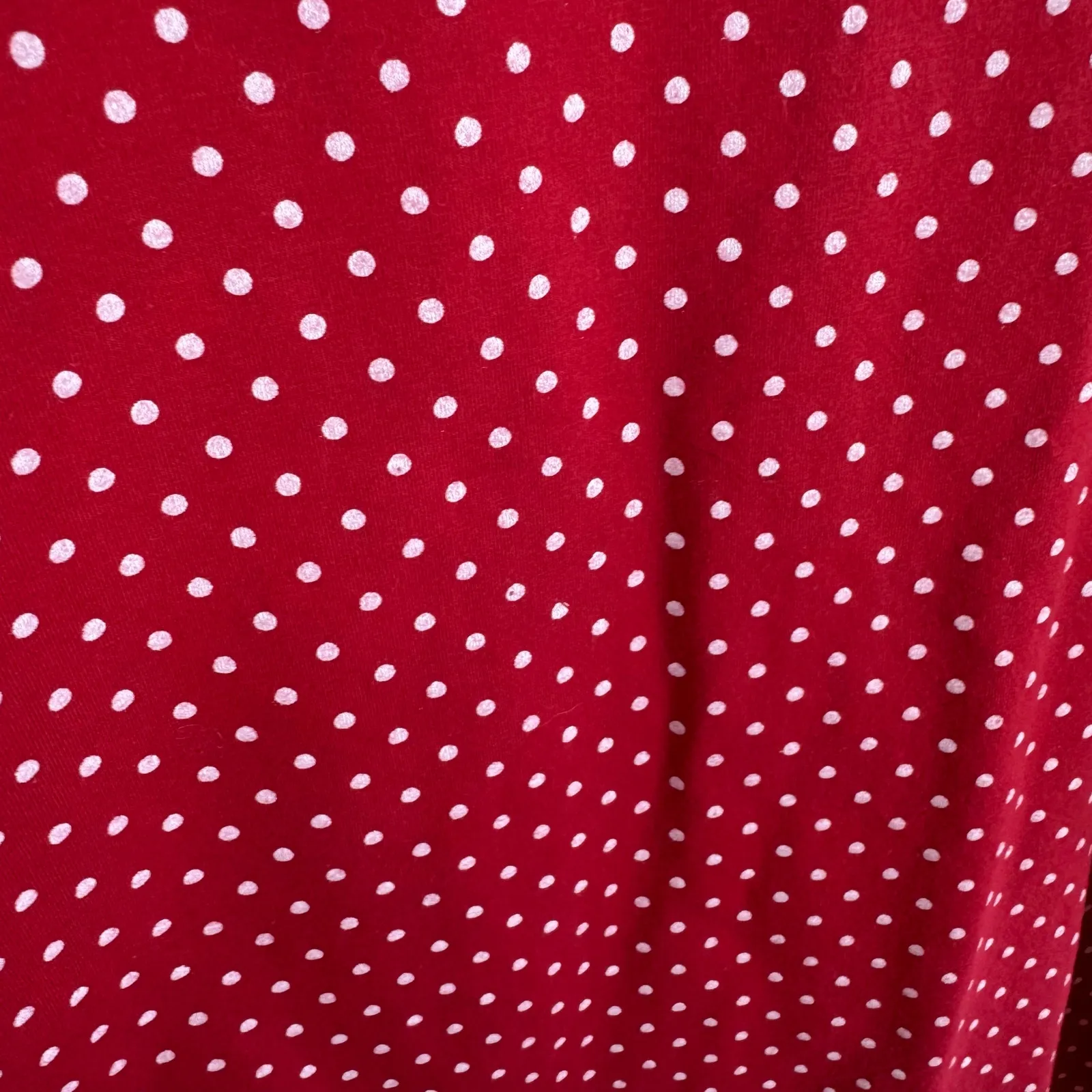 Country Store Red White Polka Dot Cotton Short Sleeve T - Image 3