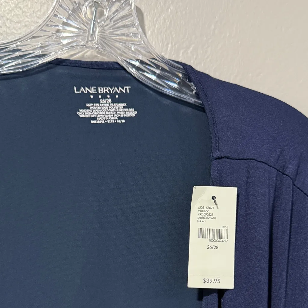 NWT Lane Bryant Navy Women's Cardigan plus size 26/28 - Image 5