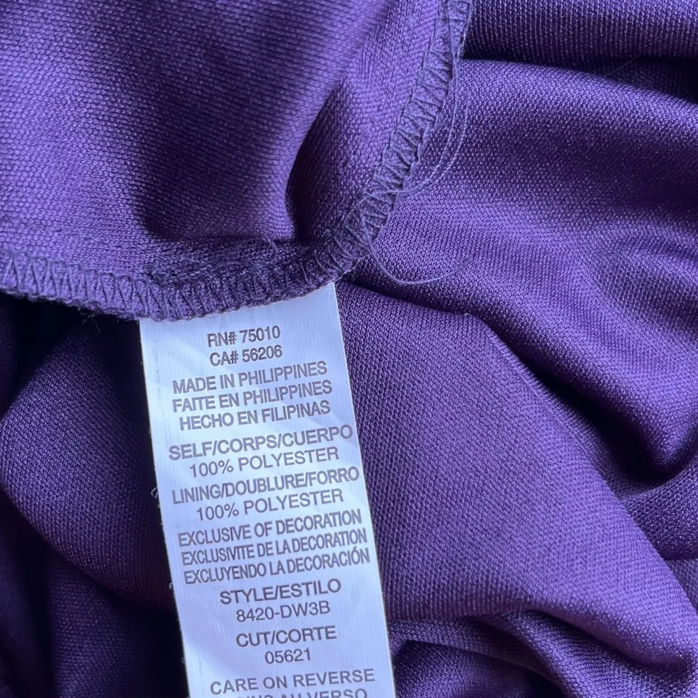 City Triangles Strapless Purple Maxi Formal Gown Size 15 - Image 12