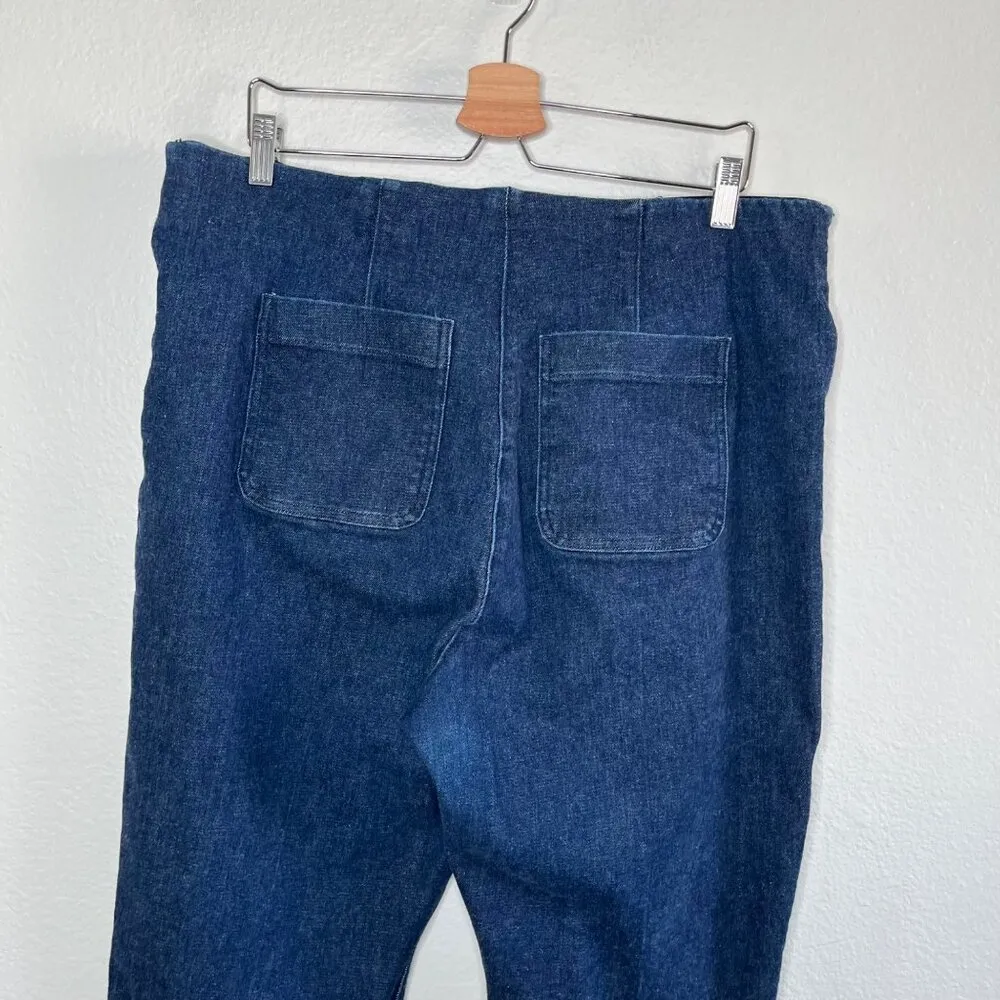 Spanx Womens Spanxshape Zero Waistband Micro Flare Jeans Size 2X - Image 3