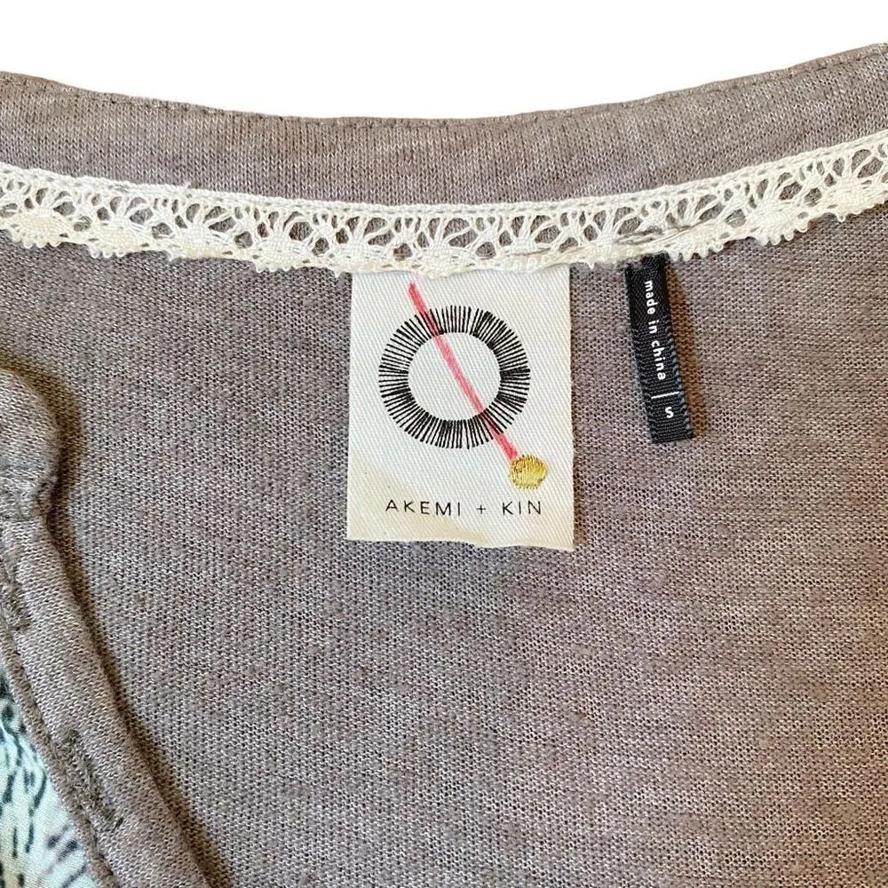 Anthropologie Akemi + Kin Fauna Leopard Jungle Print Henley Top - Image 6