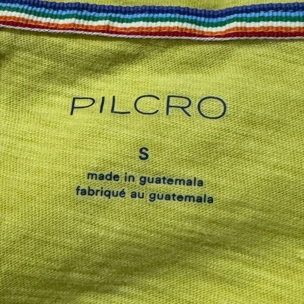 Anthropologie Pilcro Boxy Plunge V-Neck Tee Shirt Yellow Women’s Small - Image 3
