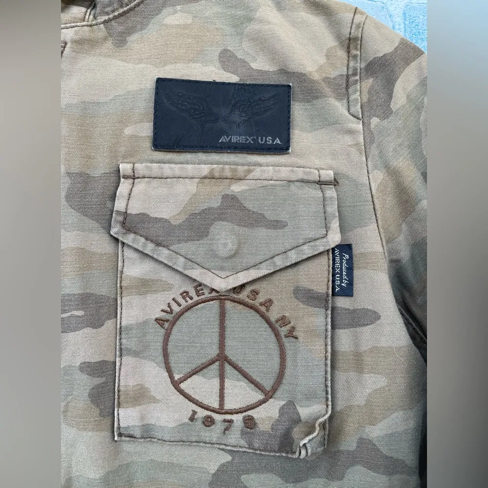 Avirex military jacket flight equipment size XS Green - Image 5