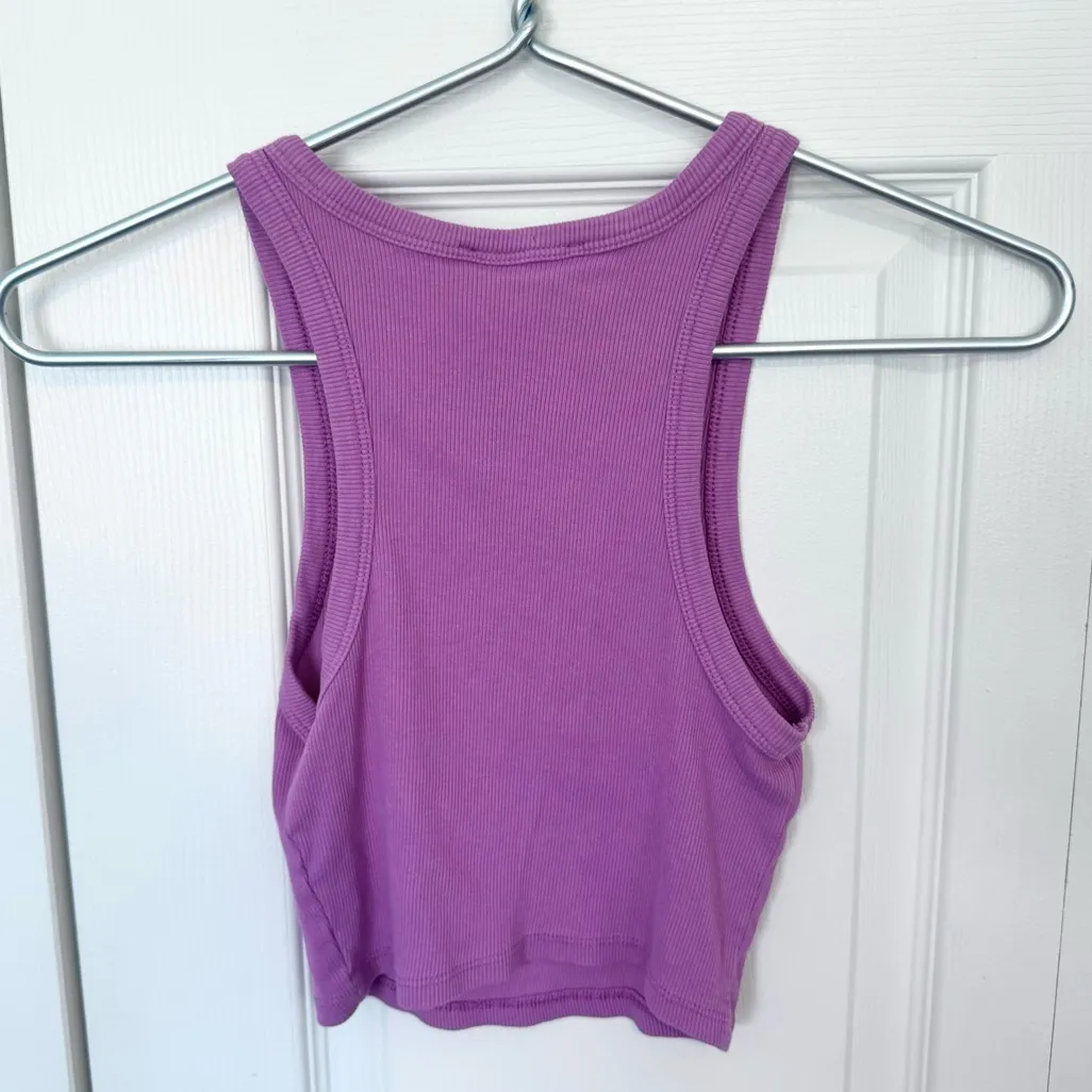 Like New Zara Women's Purple Tank Top Wife Beater MEDIUM - Image 3