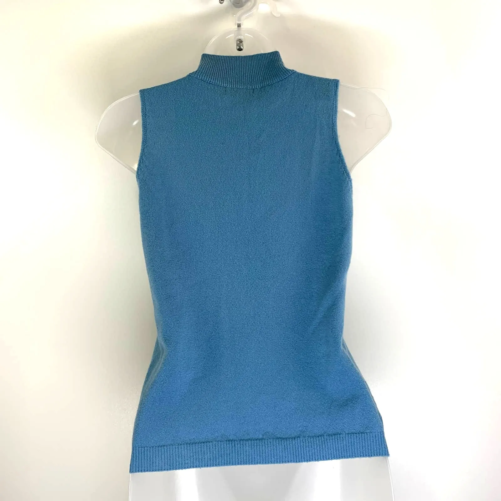 Y2K United Colors of Benetton Turtleneck Sweater Sleeveless Wool - Image 4