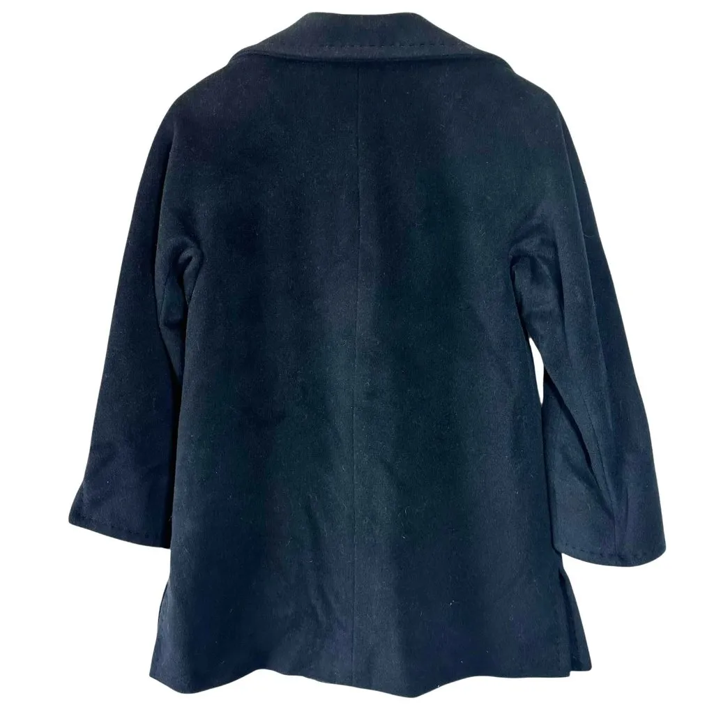 Ellen Tracy Black Wool Angora Pea Coat Size 2P 2 Petite - Image 5