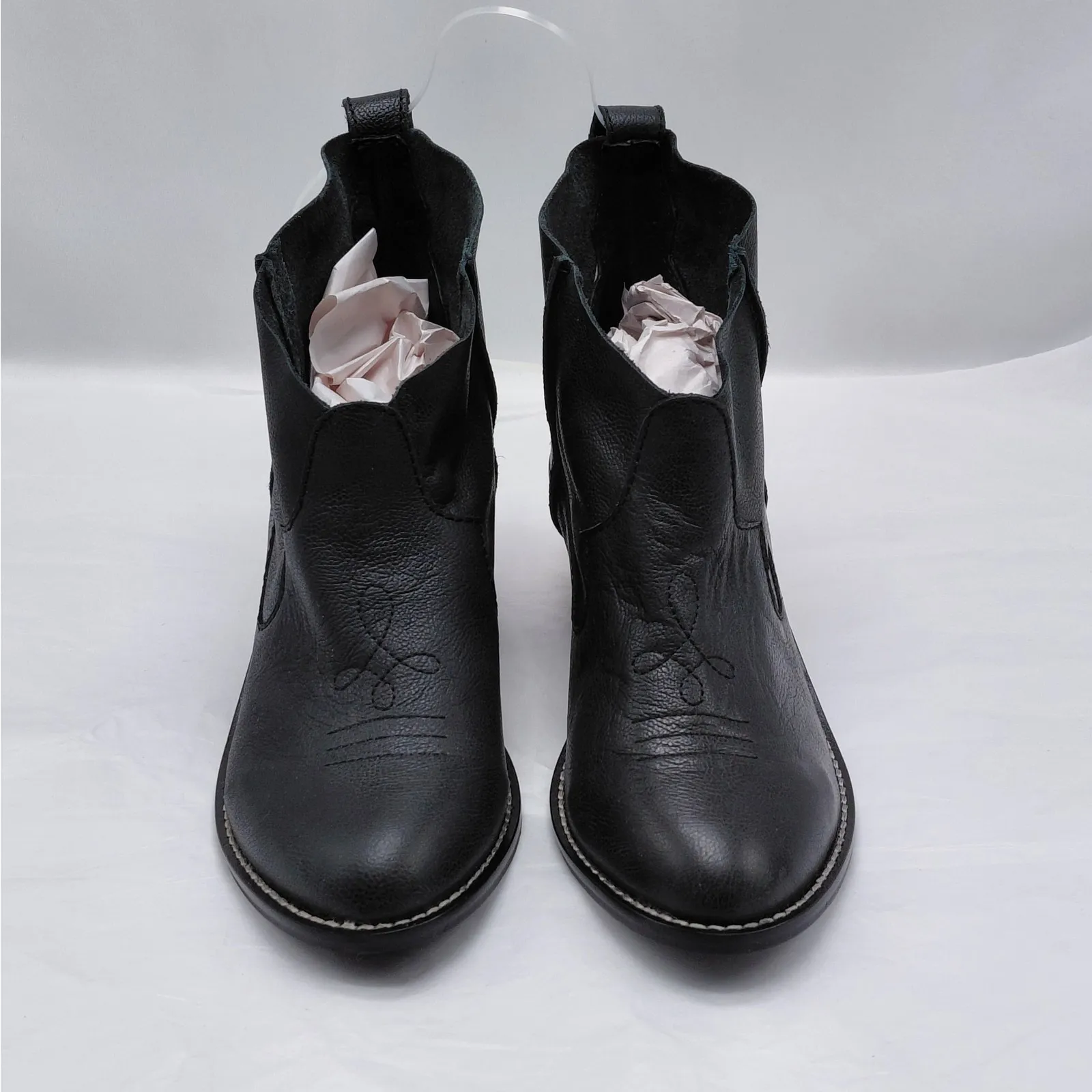 Kelsi Dagger Brooklyn Kamper Ankle Booties Womens 6.5 Black Western Cowgirl Boot - Image 3