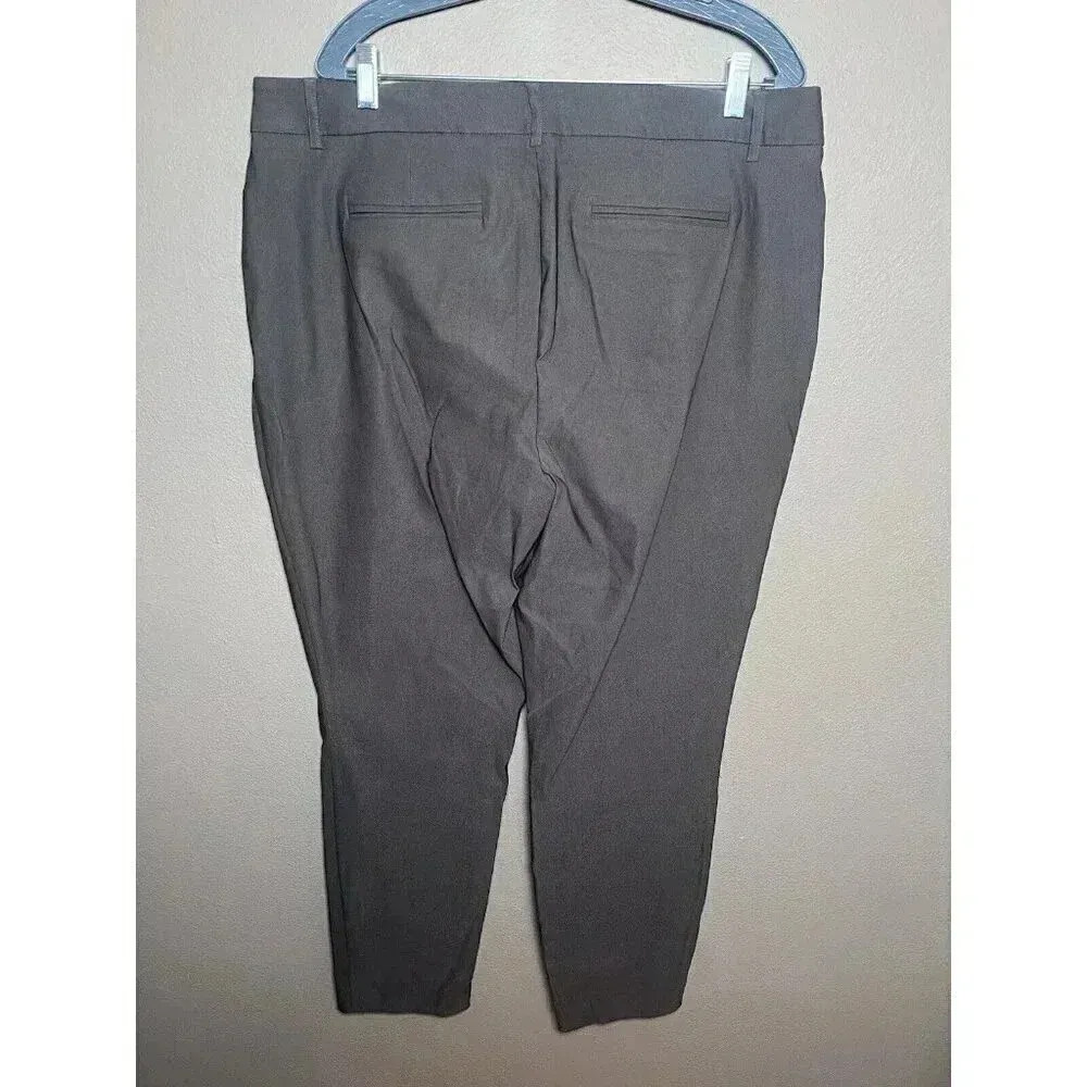 Nine West Slim Ankle Pants Womens Gray Size 18L Taper at Ankles NWT - Image 2