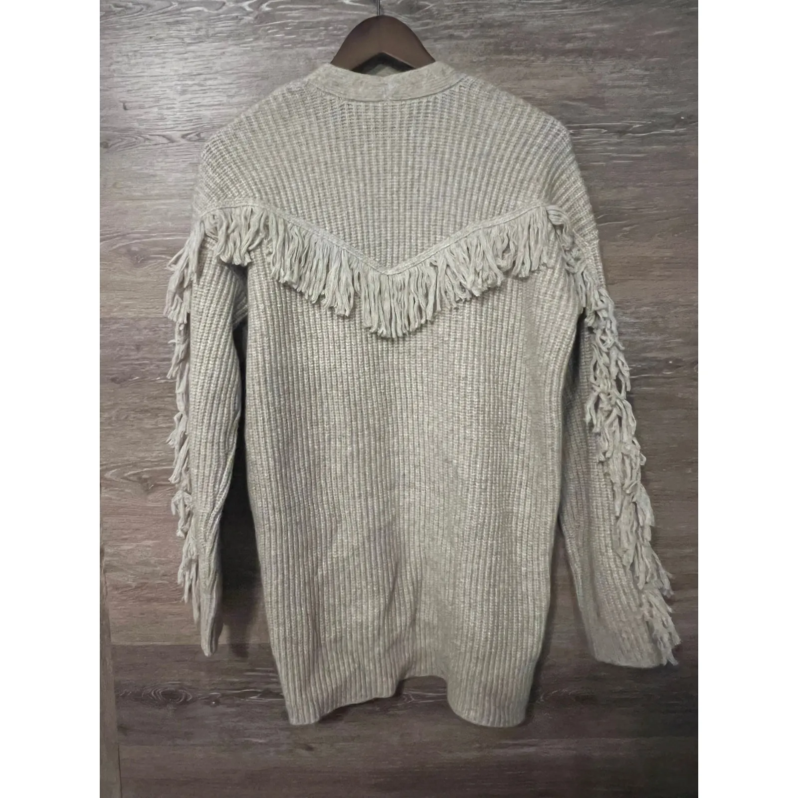 Tularosa Fringe Cardigan Sz Small Sweater Revolve Western Rodeo Fall wool Blend - Image 4