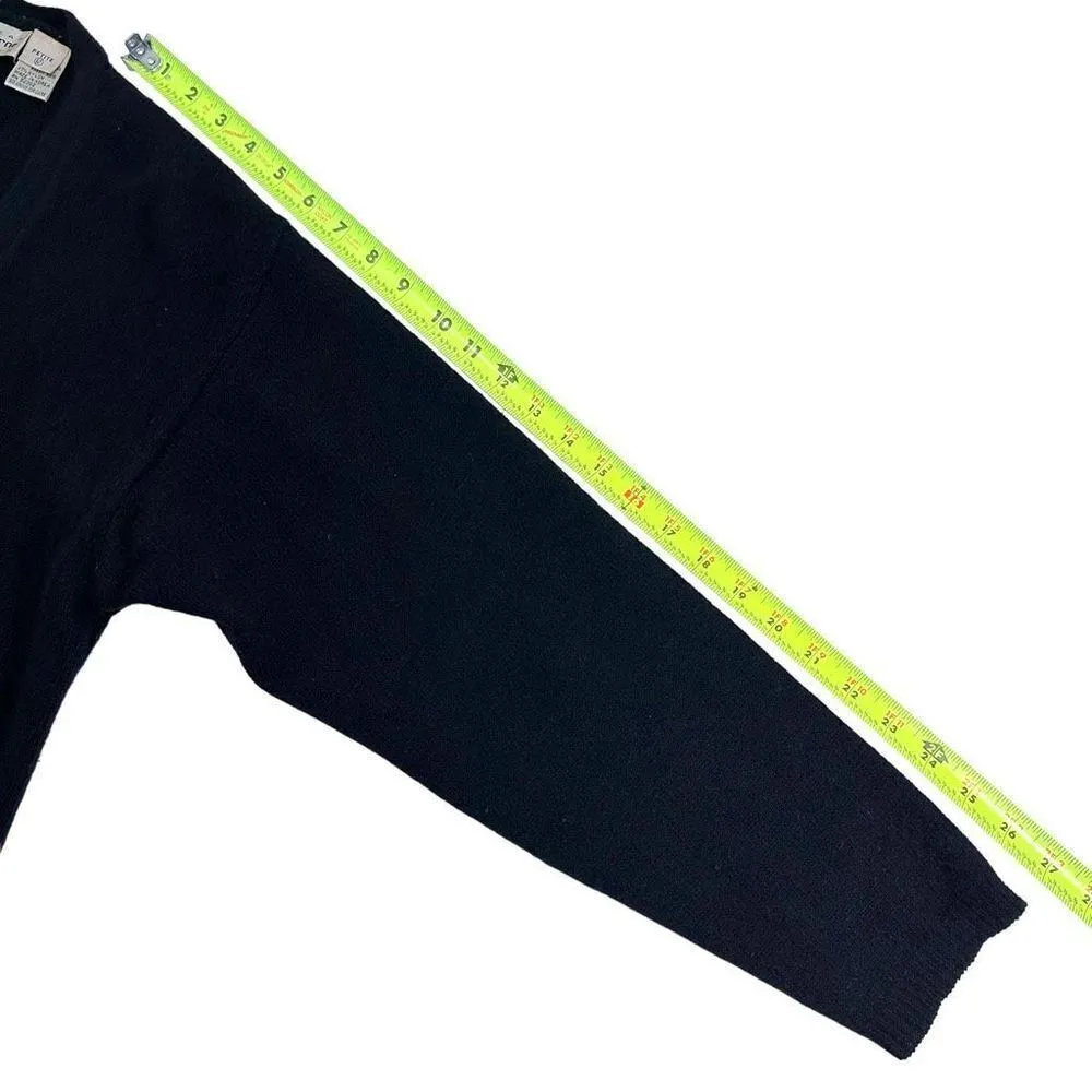 Vintage Liz Claiborne Angora Lambs Wool Cardigan Sweater Size 12 Petite - Image 7