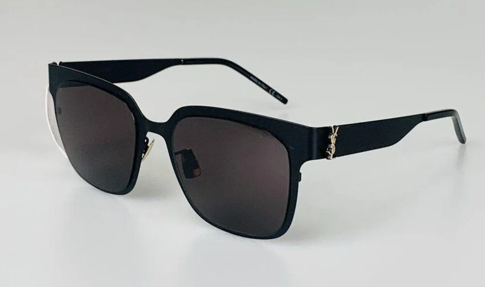 NIB Saint Laurent Grey Square Ladies Sunglasses SL M41 - Image 16