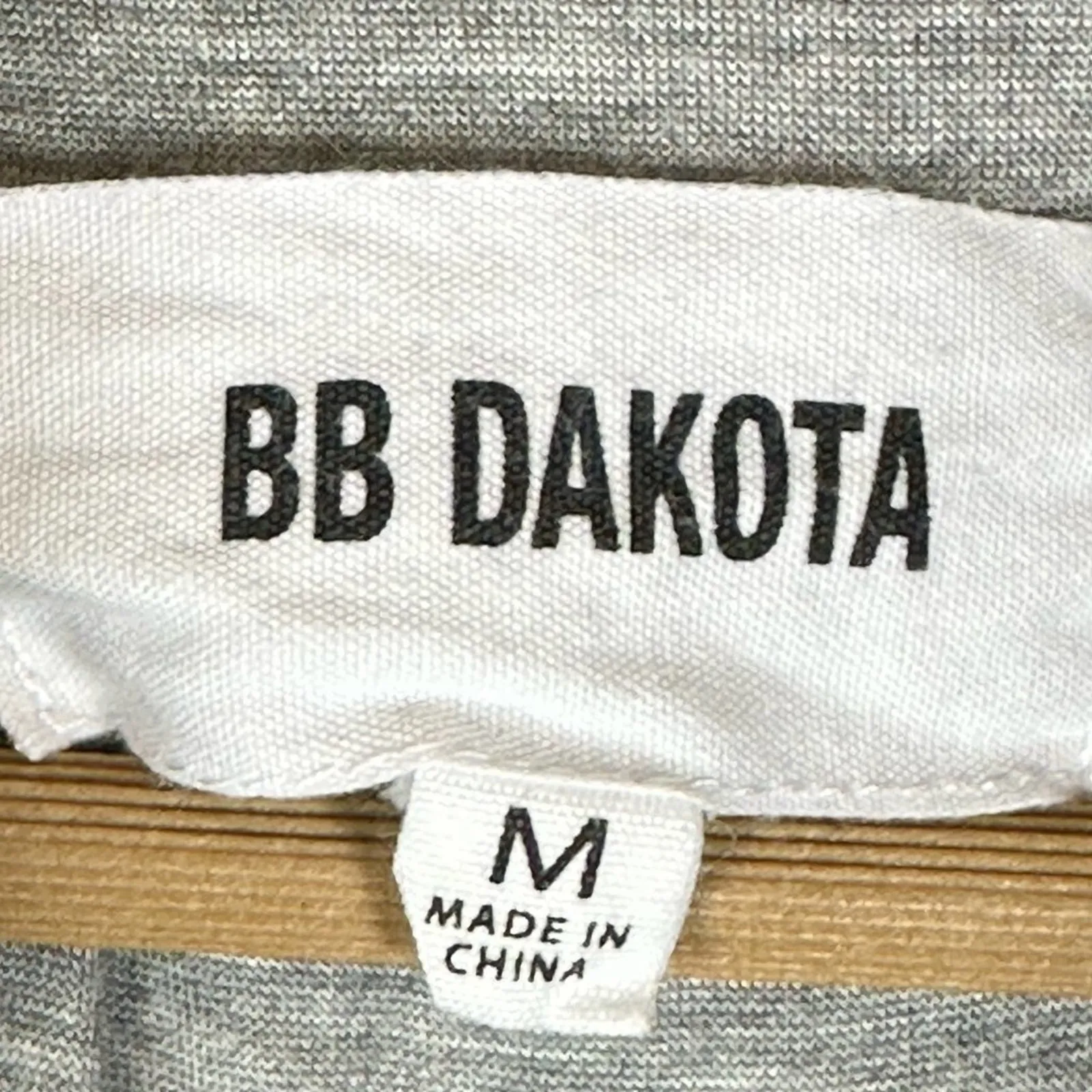 BB Dakota Aderyn Knit Wool Puffer Vest Womens M Gray Button Up Minimalist Fall - Image 5