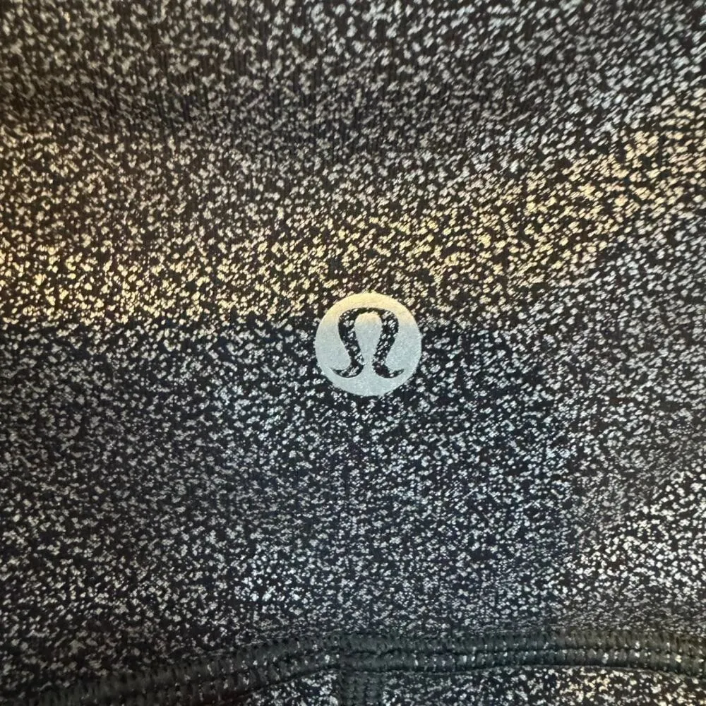 Lululemon Wunder Under Crop Hi-Rise Size 8 Womens 21" Luminosity Foil Print - Image 5