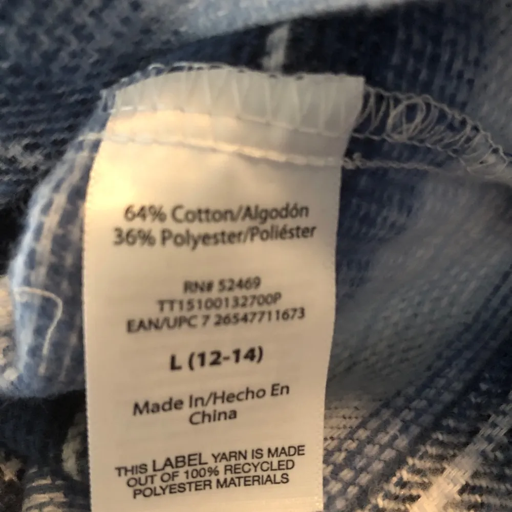 TIME and TRU Buttoned Down Loose Jacket SHACKET Size L 12-14 Womens Woven  New - Image 7