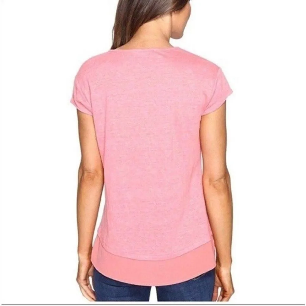 Sanctuary City Mix Linen Tee Size Small - Image 2