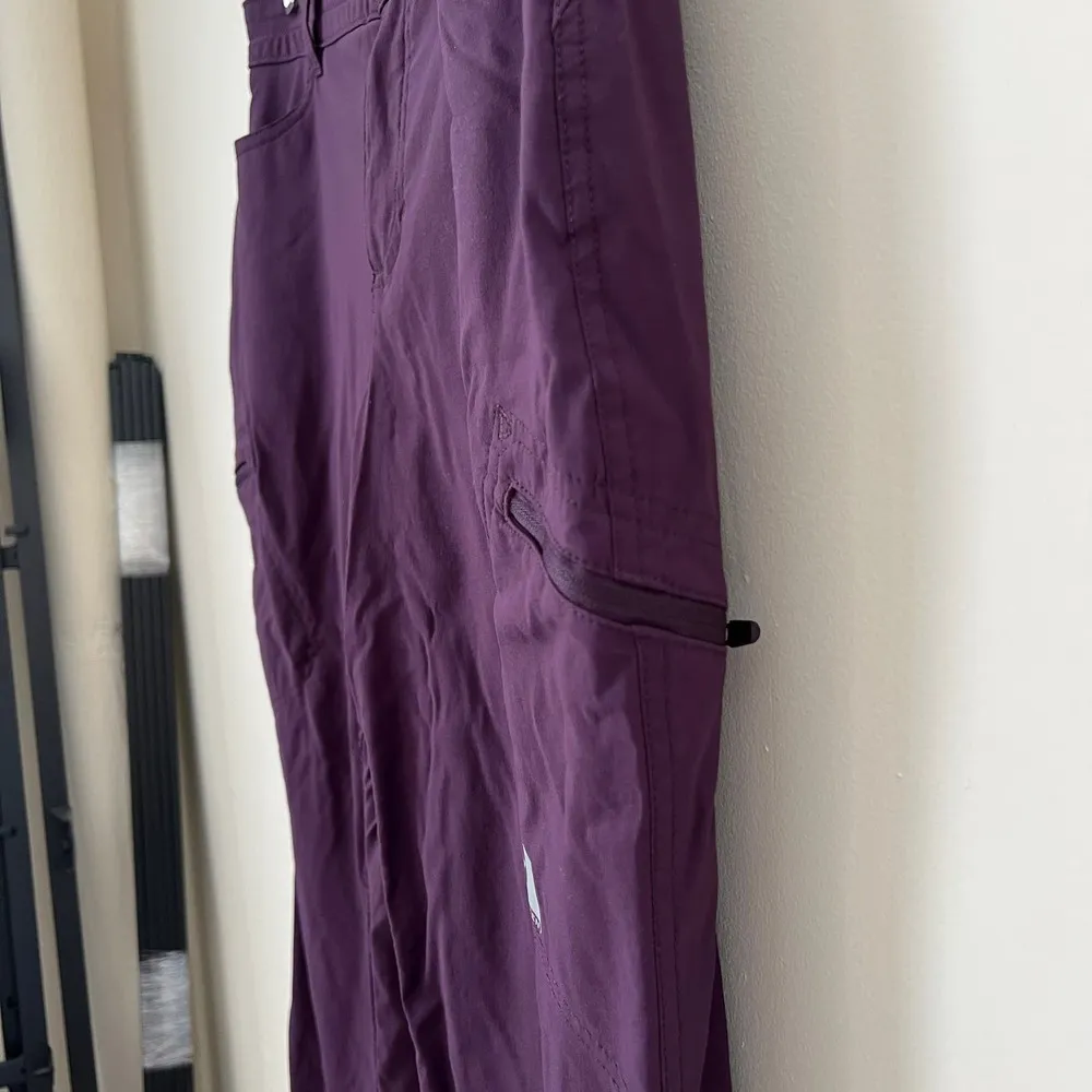 Eddie Bauer Women's Fleece Lined Purple Pants Size 14 - Image 4