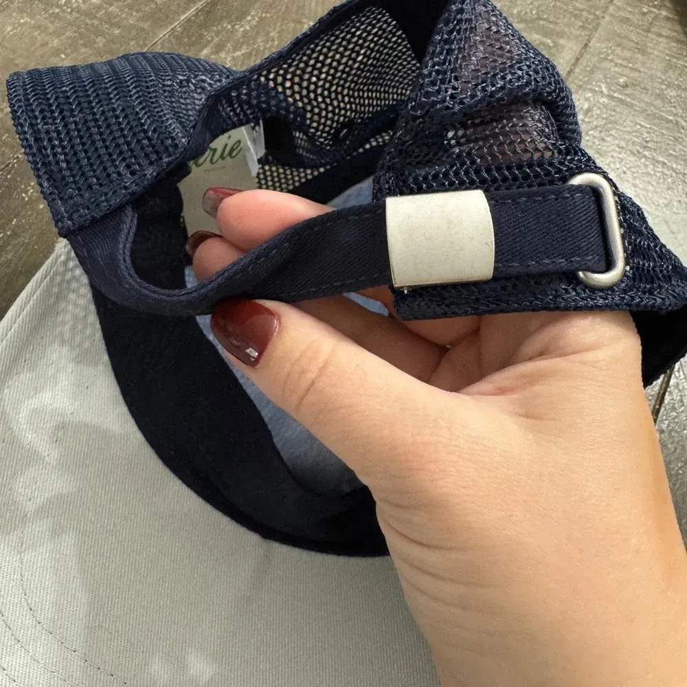 AERIE NWT Colorblock Blue Gray Baseball Cap Adjustable Back One‎ Size - Image 3